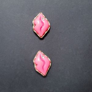 Betsey Johnson Lip Earrings